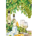 White Wine In The Vineyard Fabric Panel - ineedfabric.com