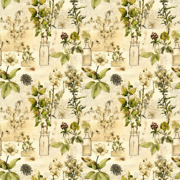 Wild Earth Apothecary Pattern 6 Fabric - ineedfabric.com