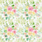 Wild Flower Bouquet Words Fabric - ineedfabric.com