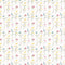 Wild Flowers Singles on Dots Fabric - White - ineedfabric.com