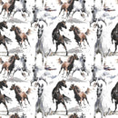 Wild Horses Allover Fabric - ineedfabric.com