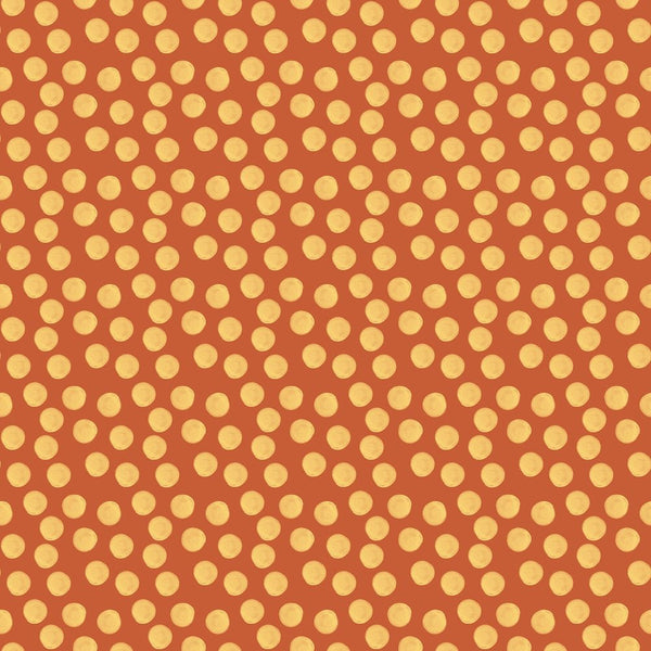 Wild West Yellow Dots Fabric - ineedfabric.com