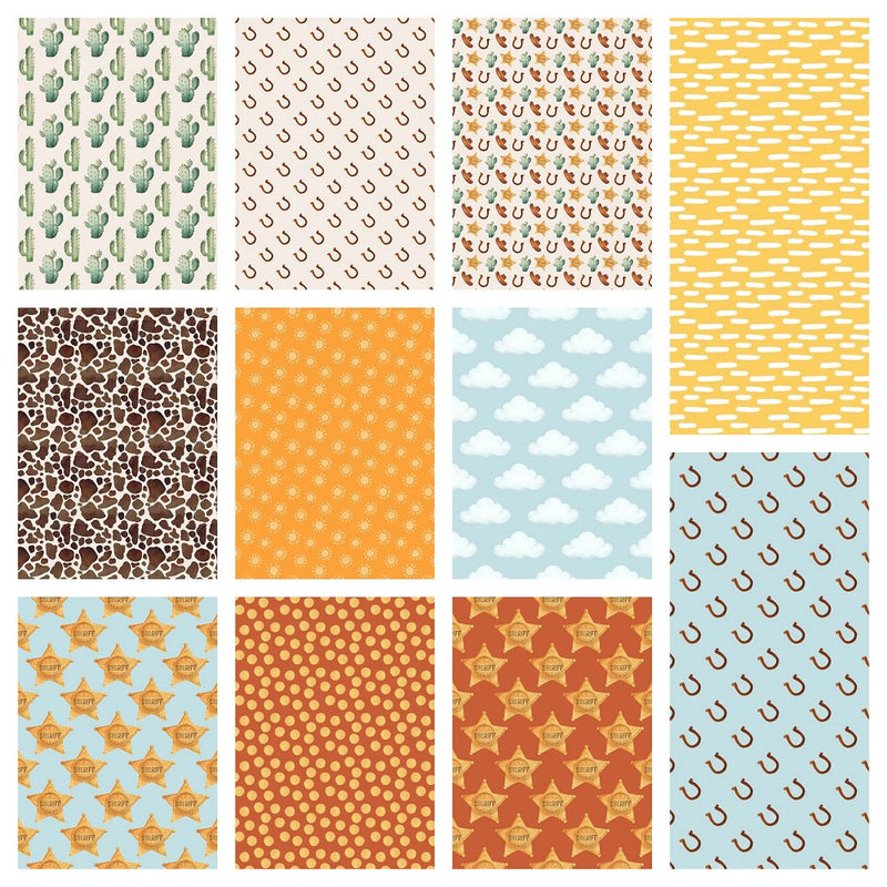 Wild, Wild, West! Fat Quarter Bundle - 11 Pieces - ineedfabric.com