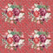 Wildflower Bouquet & Filigree Fabric - Dusty Rose - ineedfabric.com