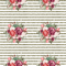 Wildflower Bouquets & Stripes Fabric - Champagne - ineedfabric.com