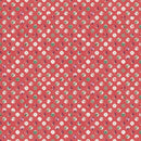 Wildflower Polka Dot Fabric - Dusty Rose - ineedfabric.com