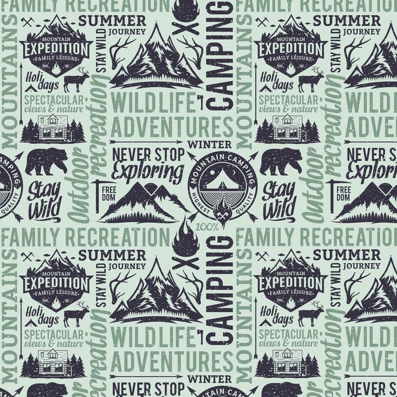 Wildlife Adventures Fabric - Green - ineedfabric.com