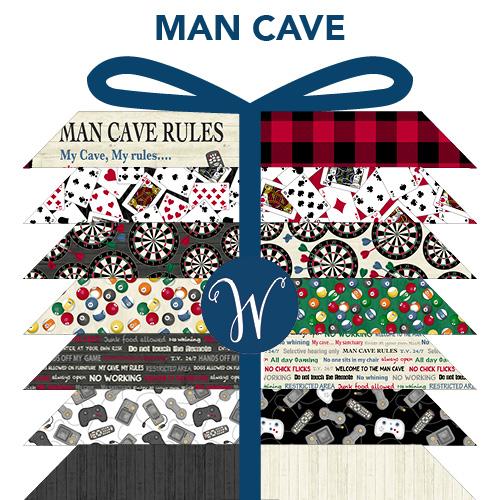 Windham, Man Cave Fat Quarter Bundle - 14pcs - ineedfabric.com