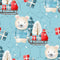 Winter Bear Main 2 Fabric - Blue - ineedfabric.com