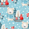 Winter Bear Main Fabric - Blue - ineedfabric.com