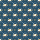 Winter Berries & Snowflake Fabric - Navy - ineedfabric.com