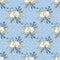 Winter Berries & Snowflakes Fabric - Blue - ineedfabric.com