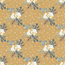 Winter Berries & Snowflakes Fabric - Tan - ineedfabric.com