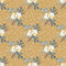 Winter Berries & Snowflakes Fabric - Tan - ineedfabric.com