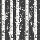 Winter Birch Trees Fabric - ineedfabric.com