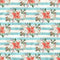 Winter Dreams Floral Stripes Fabric - ineedfabric.com