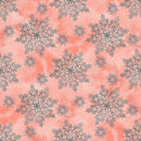 Winter Dreams Snowflakes on Grunge Fabric - ineedfabric.com