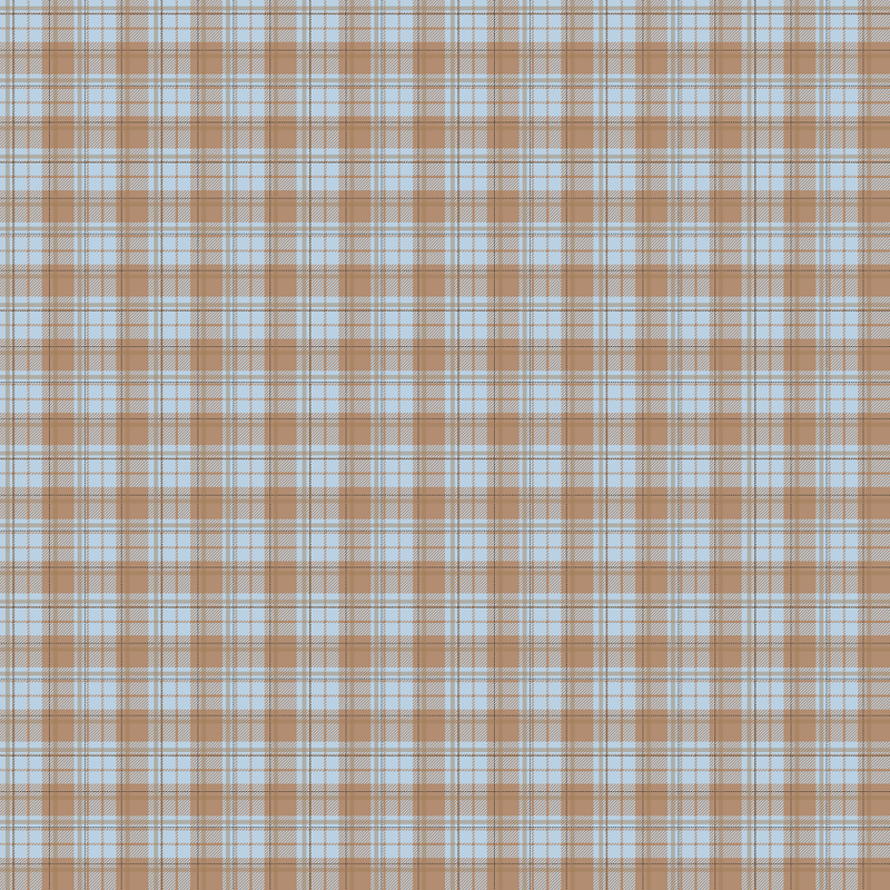 Winter Themed Plaid Fabric - Brown - ineedfabric.com