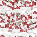 Winter Village Fabric - White - ineedfabric.com
