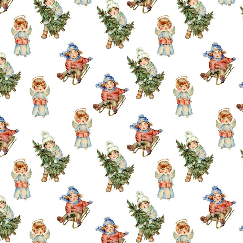 Winter Village Kids Fabric - ineedfabric.com