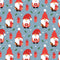 Winter Wonderland Gnome Fabric - Blue - ineedfabric.com