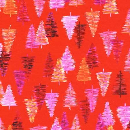 Wishwell Glow Fabric - Red - ineedfabric.com