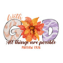 With God All Things Are Possible Fabric Panel - ineedfabric.com