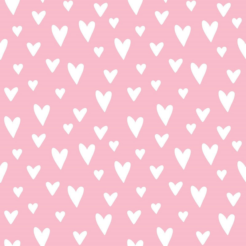 XOXO Hearts Pattern 10 Fabric - Pink - ineedfabric.com