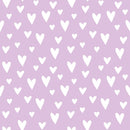 XOXO Hearts Pattern 10 Fabric - Purple - ineedfabric.com
