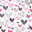 XOXO Hearts Pattern 13 Fabric - ineedfabric.com