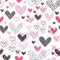 XOXO Hearts Pattern 13 Fabric - ineedfabric.com
