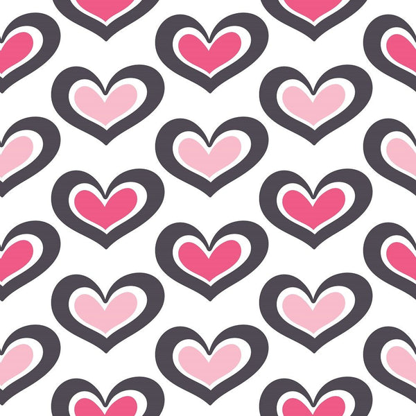 XOXO Hearts Pattern 14 Fabric - ineedfabric.com