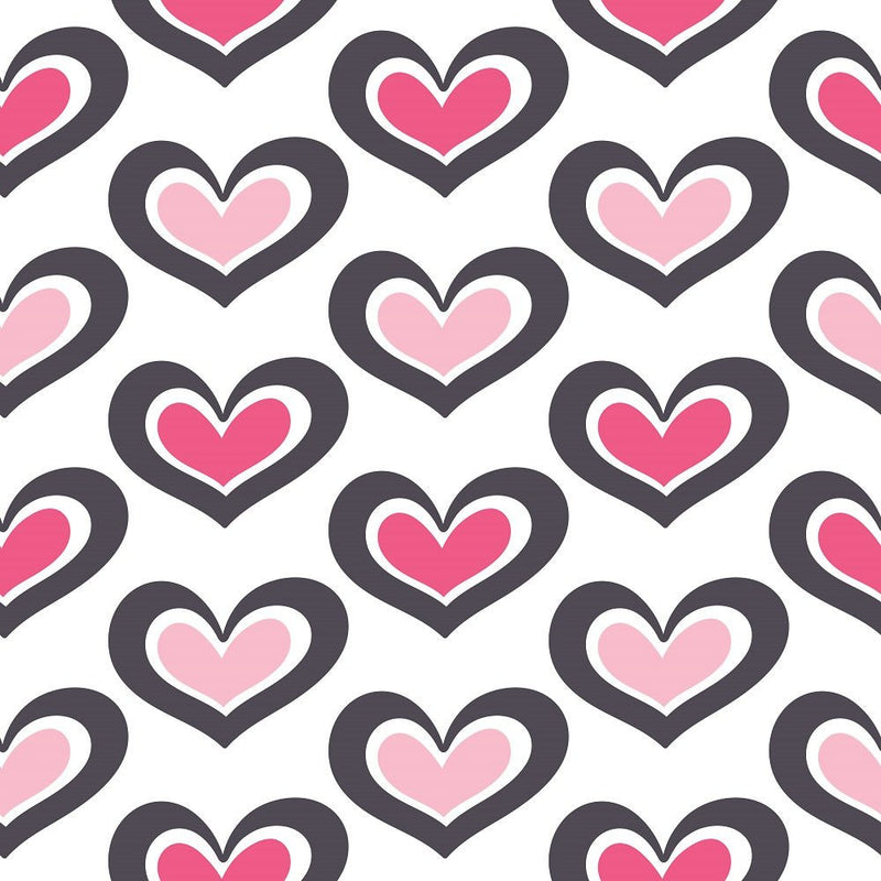 XOXO Hearts Pattern 14 Fabric - ineedfabric.com