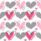 XOXO Hearts Pattern 15 Fabric - ineedfabric.com