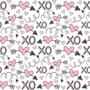 XOXO Hearts Pattern 19 Fabric - ineedfabric.com