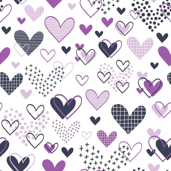 XOXO Hearts Pattern 2 Fabric - ineedfabric.com
