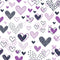 XOXO Hearts Pattern 2 Fabric - ineedfabric.com