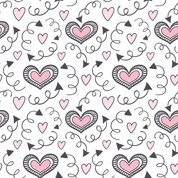 XOXO Hearts Pattern 20 Fabric - ineedfabric.com