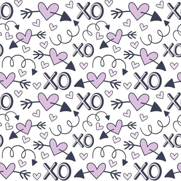 XOXO Hearts Pattern 5 Fabric - ineedfabric.com