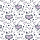 XOXO Hearts Pattern 6 Fabric - ineedfabric.com