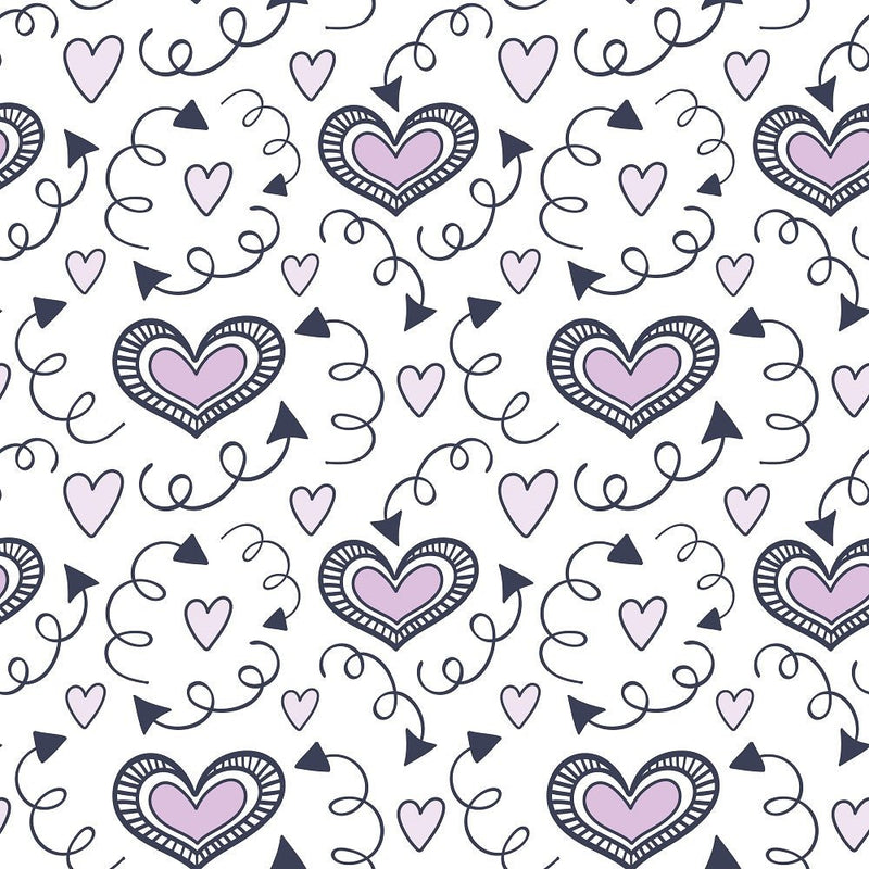 XOXO Hearts Pattern 6 Fabric - ineedfabric.com