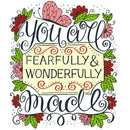 You Are Fearfully & Wonderfully Made Fabric Panel - ineedfabric.com