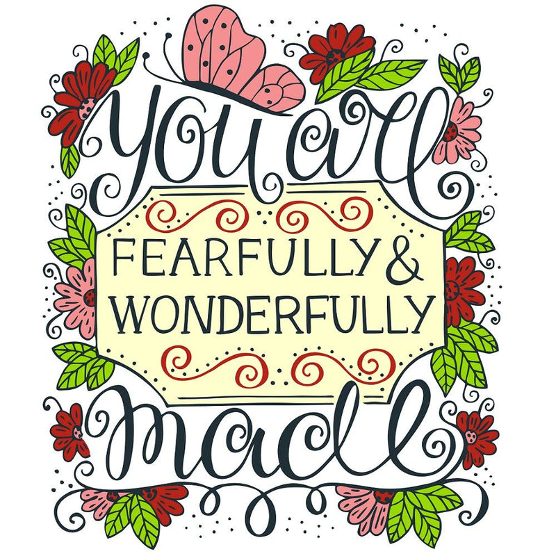 You Are Fearfully & Wonderfully Made Fabric Panel - ineedfabric.com