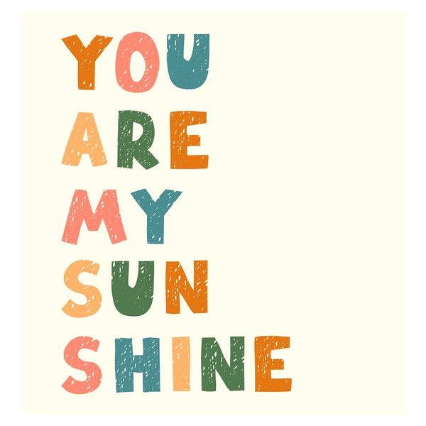 You Are My Sun Shine Fabric Panel - ineedfabric.com