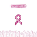 You Can Fight It Breast Cancer Fabric Panel - ineedfabric.com