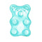 Yummy Gummy Bear Fabric Panel - Blue - ineedfabric.com